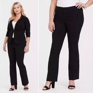 🆕️ Torrid Plus Size Studio Standard Millennium Stretch Slim Boot Pants in Black